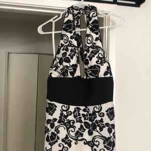 Formal dress (black and white)